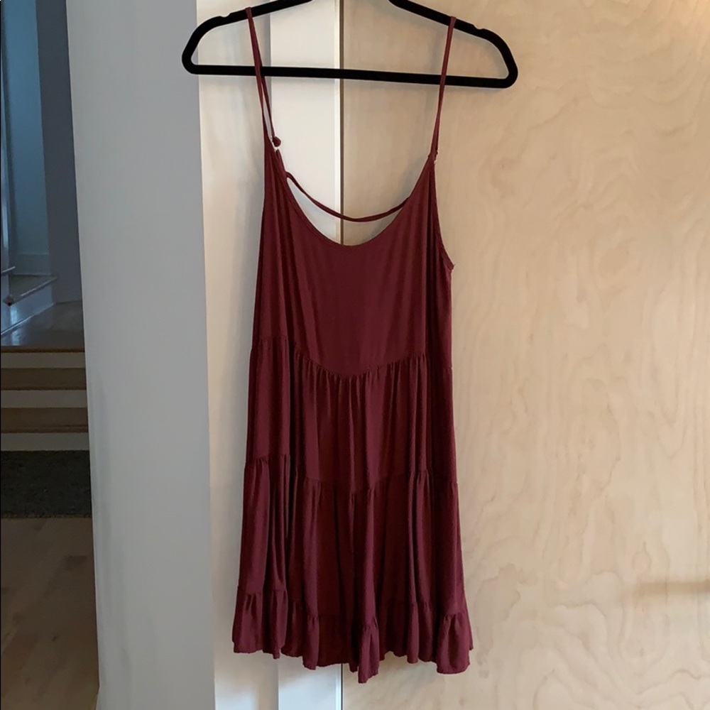 Brandy Melville maroon shift dress